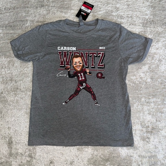 Kids NFL Carson Wentz Commanders T-Shirt - Picture 1 of 2